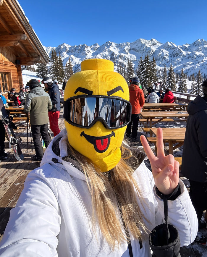 Sarah M. wearing the Lego Balaclava™